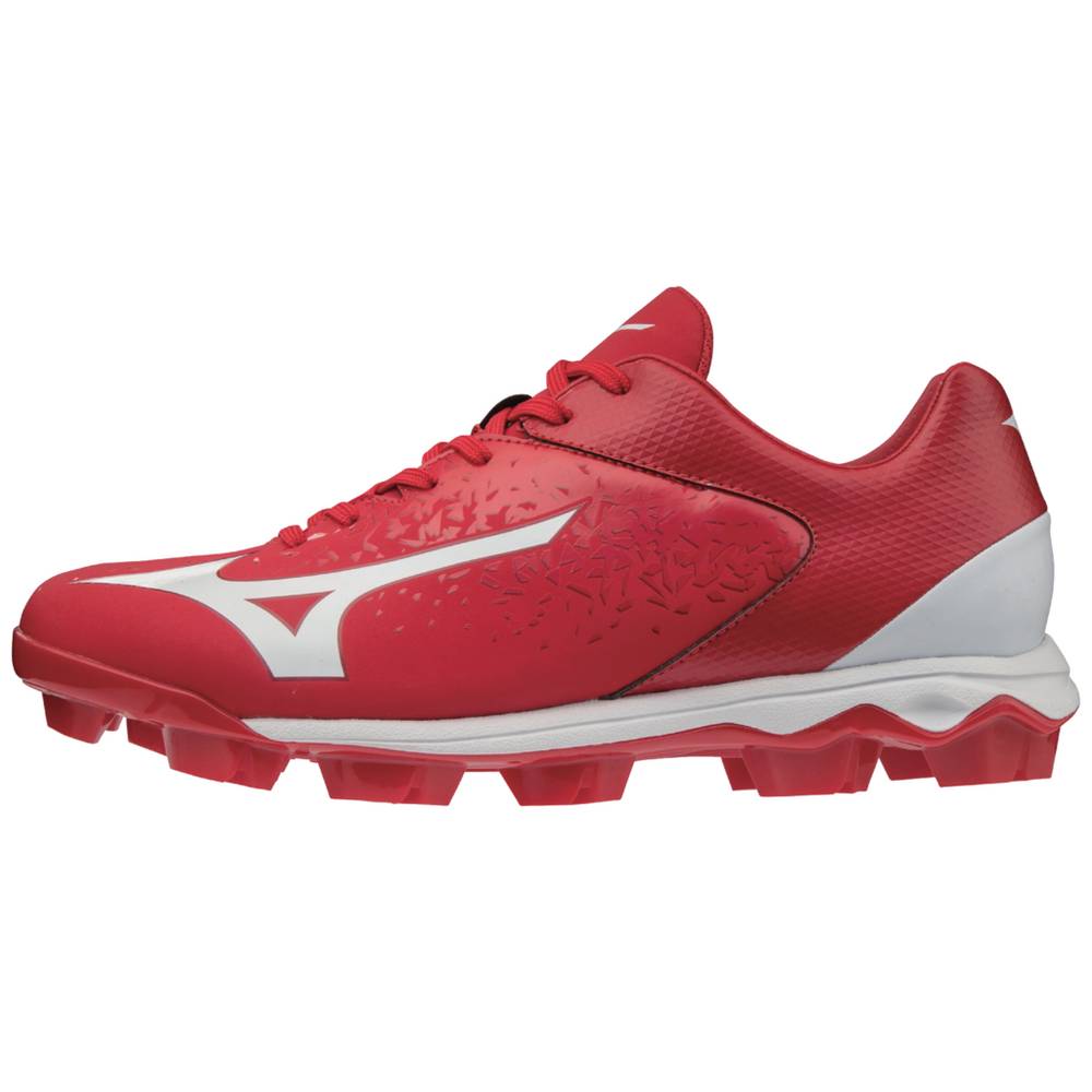 Mizuno Select Nine TPU Rövidszárú Molded Férfi Stoplis Cipő Piros/Fehér UWG347851